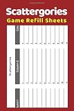 Scattergories Game Refill Sheets 120 Sheets 6 X 9 Inches Page Size Scattergories Refill Pads