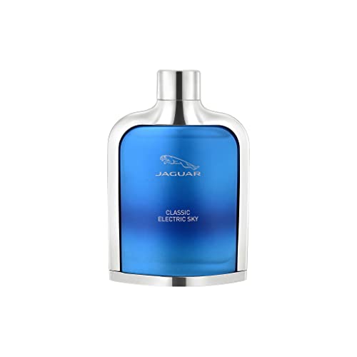 Jaguar Classic Electric Sky Eau de Toilette for Men | Long Lasting | Fresh Aromatic Fougère Cologne | Modern Masculine Fragrance Spray | Cool Crisp De