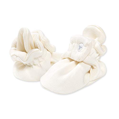 Burt's Bees Baby Girls Booties Organic Cotton Newborn Essentials Shoes, Gender Neutral Color for Ages 0 to 9 Months Old