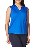 PGA Tour Women's Airflux Sleeveless Golf Polo Shirt, Princess Blue, Extra Small