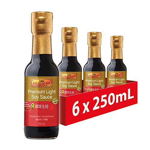 Lee Kum Kee Premium Light Soy Sauce, Vegan, No Added MSG, Preservatives or Colours, 250 ml
