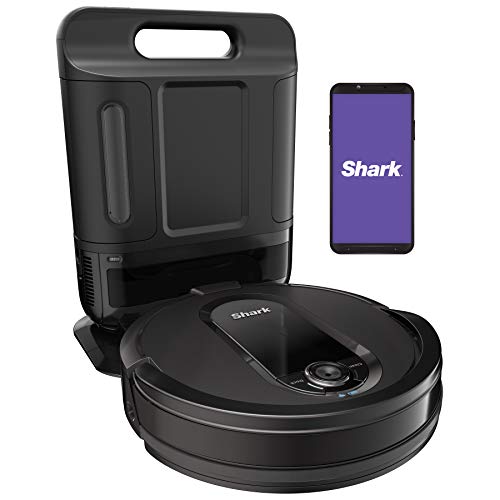 Shark IQ Robot Vacuum AV1002AE with XL Self-Empty Base, Self-Cleaning Brushroll, Advanced Navigation, Wi-Fi, Compatible with Alexa, 2nd Generation Dry Self-Empty Only (Black)