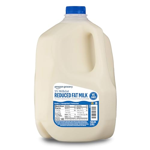 Amazon Grocery, 2% Reduced Fat Milk, One Gallon, 128 Fl Oz (Previously Happy Belly, Packaging May Vary)