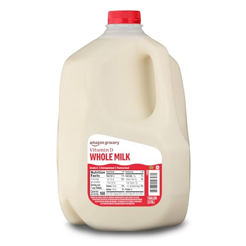 Amazon Grocery, Whole Milk, One Gallon, 128 Fl Oz (Previously Happy Belly, Packaging May Vary)