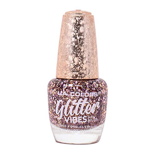 L.A. COLORS Glitter Vibes Polish, Pure Blush CNL355