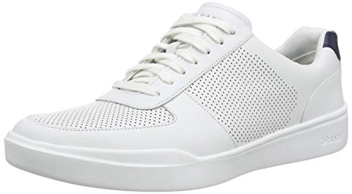 Cole Haan Mens Grand Crosscourt Modern Perforated Sneaker, Optic White/Peacoat, 13-M US