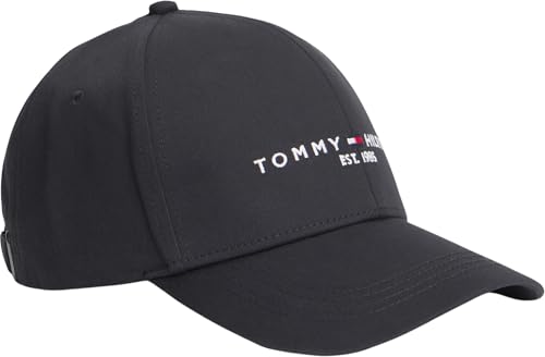 (-28%) Tommy Hilfiger Herren Cap Established Basecap, Schwarz (Black), Einheitsgröße