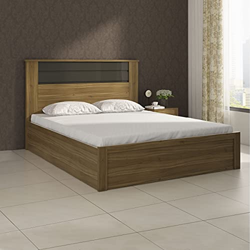 Quadro | Engineered Wood | Hydraulic Storage | King Beds | Brown | 1 Year Warranty