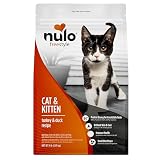 Nulo Freestyle Cat & Kitten Dry Food - Turkey & Duck Recipe, High Protein Grain Free Cat Food, Natural Kibble with Probiotics & Omega Fatty Acids, 4lb Bag