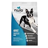 Nulo FreeStyle Adult Dry Dog Food - Salmon & Peas, Premium Grain Free Dog Food with Probiotics for Healthy Gut, Skin and Coat, Natural, High Protein Kibble for Small, Medium and Large Breeds, 26lb Bag