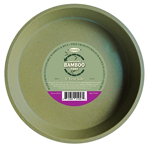 Plant Saucer, Compostable Bamboo Fibre, Sage Green