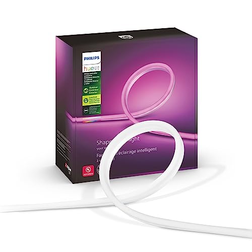 Philips Hue Outdoor 7-Foot Smart LED Light Strip - White and Color Ambiance - 1 Pack - Requires Hue Bridge - Weatherproof - Control with ...