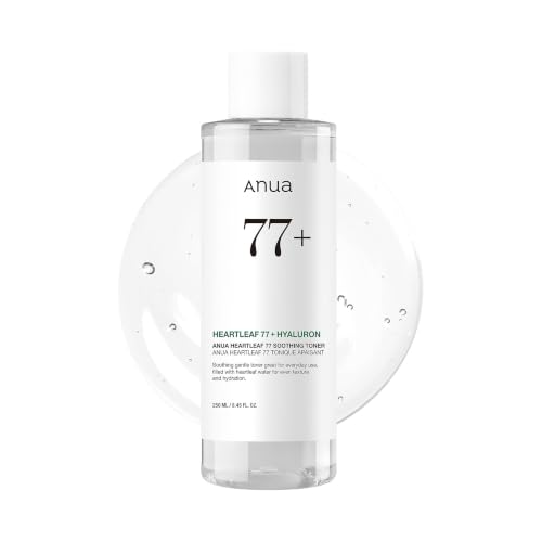 ZEESOON Anua Heartleaf 77% Soothing Toner I pH 5.5 Skin Trouble Care, Calming Skin, Refreshing, Purifying (250ml / 8.45 fl.oz)