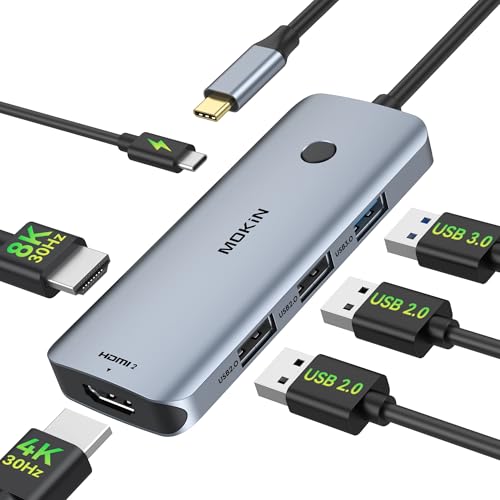 Docking Station USB C to Dual HDMI Adapter, USB C Hub Dual HDMI Monitors