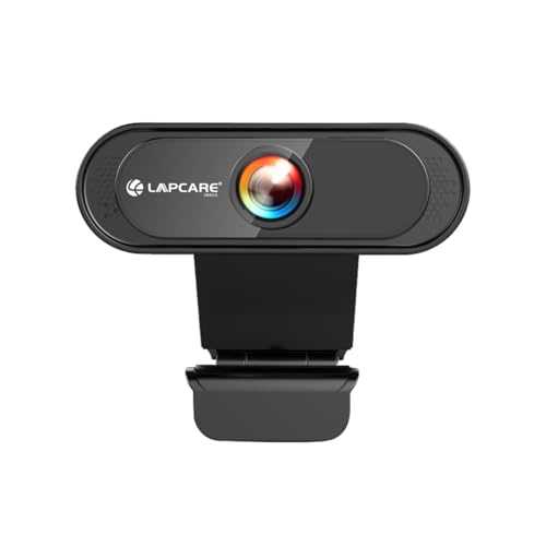 LAPCARE Lapcam HD 720M P, Noise Isolated Microphone with Computer HD stremaing Web cam for Desktop & Laptop with mic with Wide Angle Lens & Large Sens