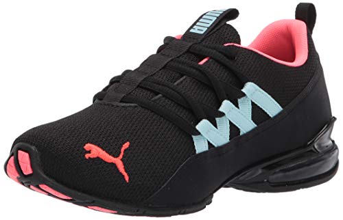 PUMA Womens Riaze Prowl Cross Trainer, PUMA Womens Black-Ignite Pink-Aquamarine, 9