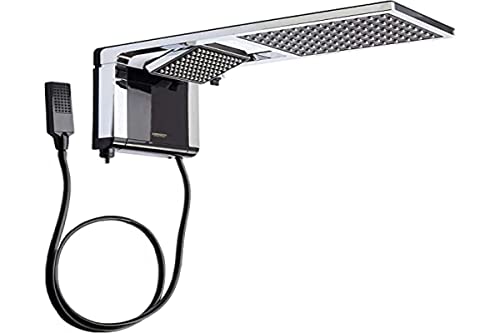 Chuveiro Acqua Duo Flex Ultra Preto e Cromado Gás/solar 220V/6800W Lorenzetti