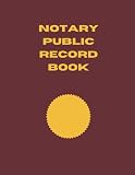 Notary Public Record Book Notarial Record Book Notarial Act Journal Notary Public Supplies
