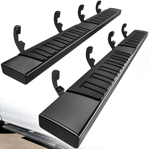 YITAMOTOR 6 Inches Running Boards Compatible with 2019-2025 Chevy Silverado/GMC Sierra 1500 Crew Cab, 2020-2025 2500HD 3500HD, Side Step Bars Aluminum Alloy, Running Boards for Silverado Crew Cab