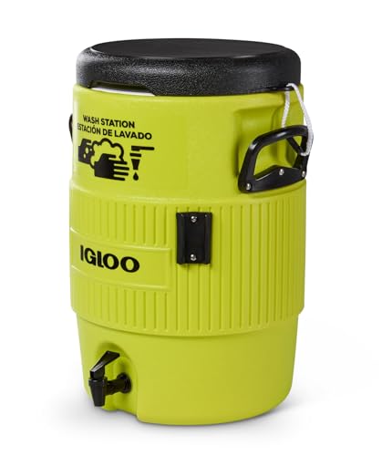Igloo Hardsided Commerical Acid Green 5-Gallon Seat Top Wash Station