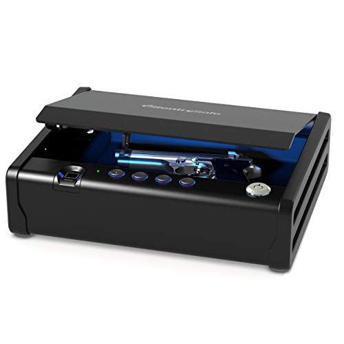 SentrySafe Biometric Gun Safe With a bright light making it easy to see in the dark and a quick