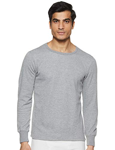 TORRIDO Rupa Men's Solid Regular Fit Thermal Top Lava RNFS 9999_Grey Melange_75 XS