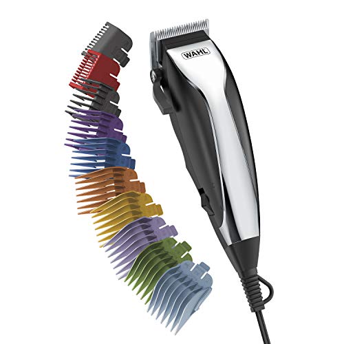 Wahl Home Haircutting Corded Clipper Kit with Adjustable Taper Lever, and 10 Color Coded Guards for Easy Clipping &amp; 