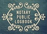 Notary Public Logbook One Per Page Record Entry 100 Form Page Notebook Painted Design Cover