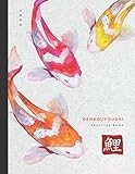 Genkouyoushi Practice Book Japanese Kanji Practice Notebook With 120 Pages Of Blank Genkouyoushi Paper Writing Practice Book For Japanese Kanji Japanese Koi Fish Art Cover 85 X 11 In