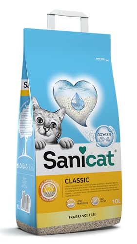 Saco amarillo de Sanicat Classic sin perfume con arena mineral aglomerante