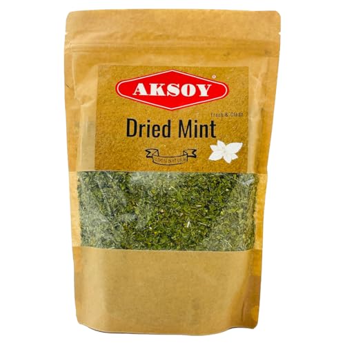AKSOY SPEARMINT LEAVES 250G Premium Dried Mint Leaves for Refreshing Mint and Iced Tea - Loose Leaf (Packaging May Vary)