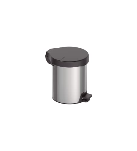 Lixeira com Pedal New Tramontina em aço inox 5 L | com Acabamento Polido