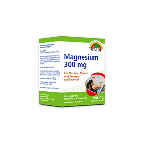 🔥 STARKER PREIS (-50%) Sunlife Magnesium Tabletten 300 mg, 150 Tabletten