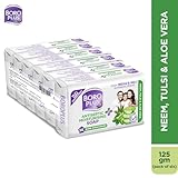 Boroplus Antiseptic And Moisturising Bathing Soap With Aloe Vera Neem And Tulsi 999 Germ And Virus Protection For Smooth Soft Nourished Skin 125G Pack Of 6