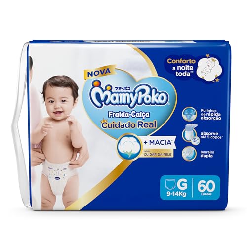 MamyPoko Fralda-Calça Premium Seca G 60 Unidades