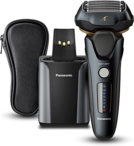 Panasonic Rechargeable Wet/Dry 5-Blade Shaver with Pop-Up Trimmer & Auto-Cleaning System...