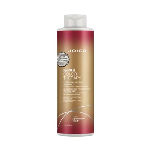 Joico Color Therapy Shampoo for Color-Treated Hair - With Keratin & Argan Oil, Repairs Damage, Boosts Shine, 33.8 oz