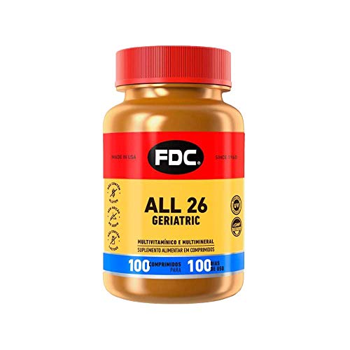 FDC All 26 Geriatric - Multivitamínico - 100 comprimidos, FDC VITAMINAS