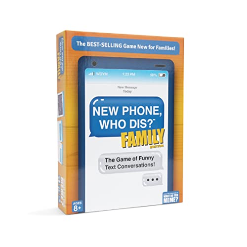New Phone, Who Dis? Family Edition By Relatable, A Fun Choice For Games And Card Games For Family Gatherings, Great For Kids Games, Includes 150 Inbox Cards, 300 Reply Cards, And Instructions