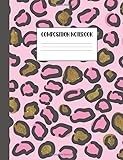 Composition Notebook Pink Cheetah College Ruled Distance Learning Exercise Books
