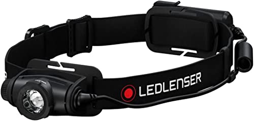 Ledlenser H5 Core - Battery Powered LED Head Torch, Super Bright 350 Lumens Headlamp, Water Resistant (IP67), Camping, Hiking Equipment, Rechargeable Work Head Torch, Up to 20 Hours Running Time