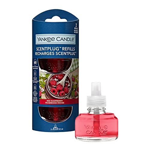 Yankee Candle ScentPlug Fragrance Refills | Red Raspberry Plug in Air Freshener Oil | Up to 60 Days of Fragrance |
