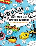 Blank Comic Book Draw Your Own Comics 57 Panel Layouts To Sketch And Draw Your Own Comics