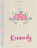 Kennedy Personalized Llama Sketchbook For Girls Great Gifts For Kids Large Sketch Book With Pink Name For Drawing Sketching Doodling Or Learning To Draw Sketch Books For Kids 85x11 110 Pages 