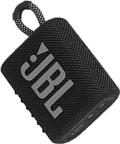 JBL Go 3 Wireless Portable Bluetooth Mini Speaker, Small Speaker with Pro Sound, Vibrant Colors with Rugged Fabric Design, Lightweight IP67 Waterproof