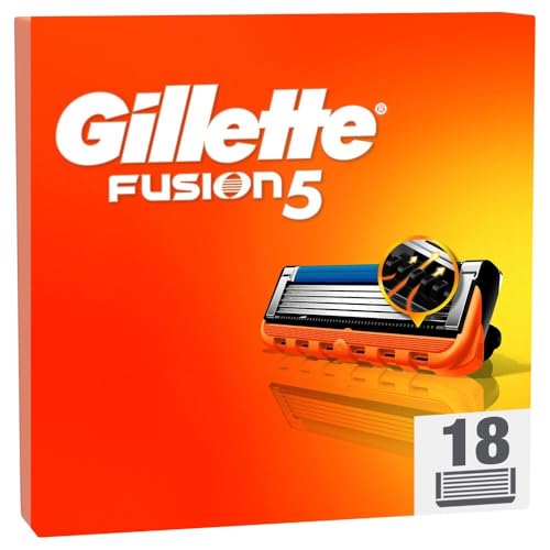 (-28%) Gillette Fusion 5 Klingen Herren, 18 Original Rasierklingen, Orange
