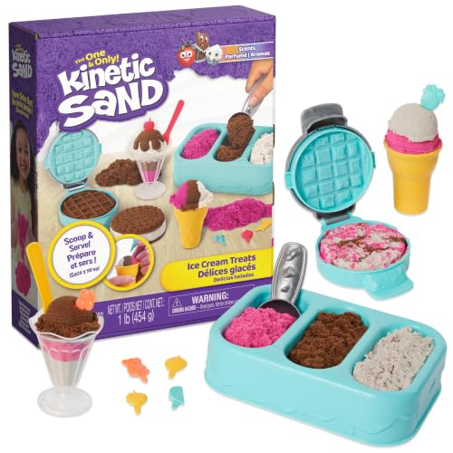 🔥 STARKER PREIS (-43%) Kinetic Sand Eiscreme Set mit 454 g Duftsand - original aus Schweden, ab 3 Jahren