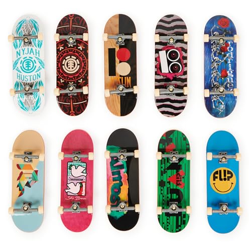 Tech Deck, DLX Pro 10-Pack of Collectible Fingerboards, For Skate Lovers, Kids Toy for Ages 6 and up