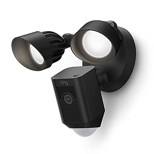 🔥 STARKER PREIS (-48%) Ring Floodlight Cam Wired Plus, Zertifiziert und generalüberholt | Funktioniert mit Alexa, Schwarz