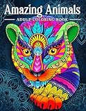 Amazing Animals: Adult Coloring Book, Stress Relieving Mandala Animal Designs
